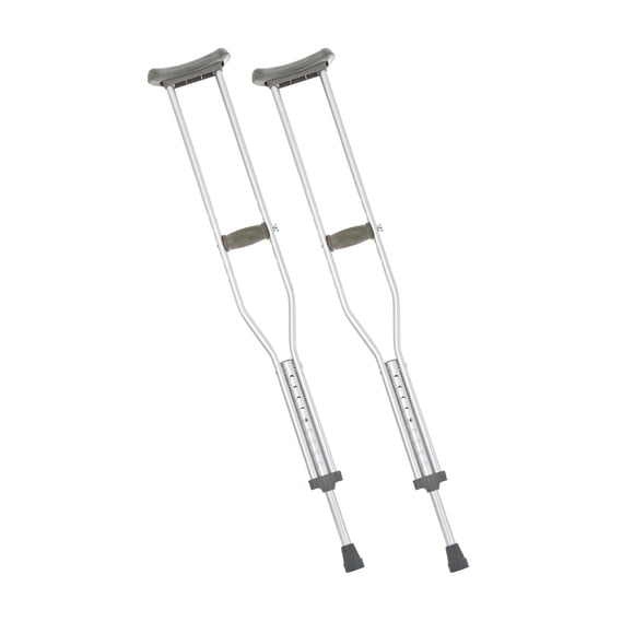 Muletas de aluminio United Ortho 1011A con botón pulsador para adultos