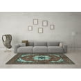 thumbnail image 3 of Ahgly Company Indoor Rectangle Persian Light Blue Traditional Area Rugs, 6' x 9', 3 of 4