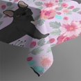 thumbnail image 3 of French Bulldog and Flower Rectangle Tablecloth 60"x84",Waterproof Polyester Rectangle Table Cloth, Wipeable Spillproof Polyester Tablecloth for Dining, Camping, Indoor and Outdoor, 3 of 5