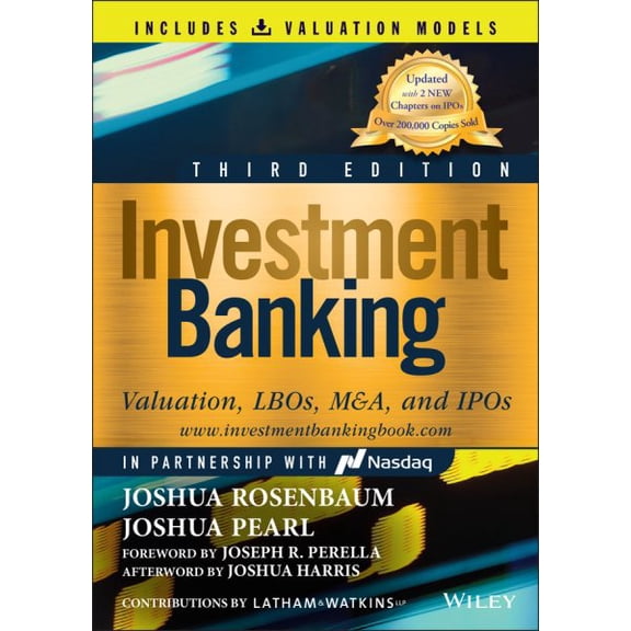 Pre-Owned Investment Banking: Valuation, LBOs, M&A, and IPOs (Book + Valuation Models) (Wiley Finance), 9781119867876, 1119867878, Hardcover, 3 edition