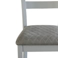 thumbnail image 4 of House Marchese Two Tone Gray Fabric&Pearl Gray Finish Side Chair(Set of 2), 4 of 8