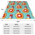 thumbnail image 3 of Yibo Pink Floral Blanket Flannel Soft and Comfortable Anti-static Bed Sofa Blanket, 3 of 8