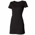 thumbnail image 2 of Skinni Fit- Vestido de manga corta con cuello redondo para chica/mujer (Negro), 2 of 2