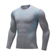 thumbnail image 3 of yillto Men's Muscle Shirts Long Sleeve Casual Athletic Lightweight Workout Tops Gym Running Top Undershirts, 3 of 4
