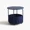 Blue Table, variant on DIFY 5PCS Outdoor Patio Dining Set 41" Round Table and 4 Rattan Chairs, Gray