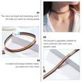 thumbnail image 4 of Collier Arc-en-Ciel Mode 1 Pce Collier Ras du Cou Style Simple, 4 of 8