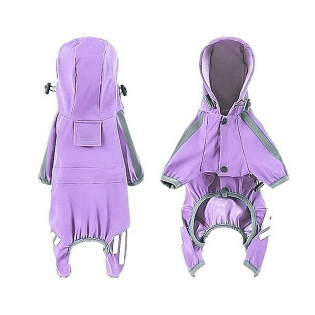 TIELUTT Pet Raincoat Dog Four Legged Raincoat Size Dog Pet Rainy Day Outing Clothes Dog Compression Portable Life Jacket Puppy Separation Anxiety Solutions Dog Raincoat Small Size Dog Raincoat with H
