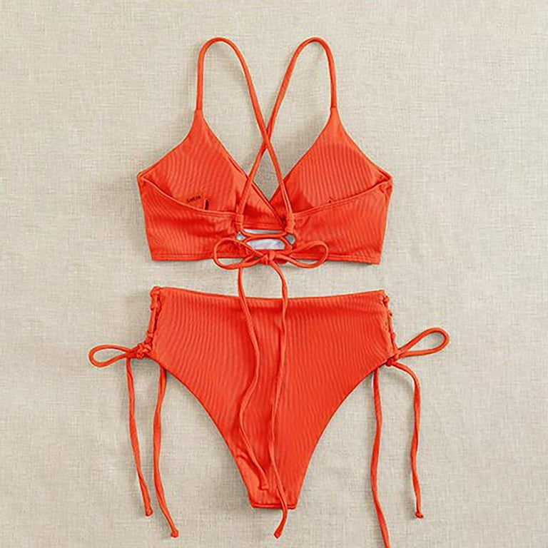 【新品タグ付き】2Way Cut-Out Ribbed Swimwear Amazon.com: Adisputent High Waisted Bikini Sets for Women
