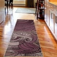 thumbnail image 2 of Abstract Decorative Rug, Ocean Inspired Graphic Paisley Pattern Swirled Hand Drawn Art Print, Quality Carpet for Bedroom Dorm and Living Room, 6 Sizes, Mauve Taupe, by Ambesonne, 2 of 2