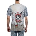 thumbnail image 5 of Playful Rat Terrier Welcomes Winter Snowy Day with Cardinal Bird All Over Print 3D Shirt Unisex Merch Ratty Dog Lover - 2017, 5 of 6