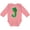 Mauve, variant on Irish St Patricks Day Letter J Monogram Boys or Girls Long Sleeve Baby Bodysuit