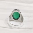 thumbnail image 6 of Green Onyx Mans Ring, Natural Green Onyx, December Birthstone, Silver Jewelry, 925 Silver Ring, Birthday Gift, Heavy Mens Ring, Arabic Design, Ottoman Style Ring, Christmas, Turkey Mens Signet Ring, 6 of 6