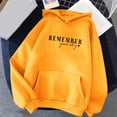 thumbnail image 2 of KIHOUT Spring Winter Womens Tops Fashion Classic Solid Color Long Sleeve Hooded Pocket Tops Sweatshirts, 2 of 4