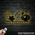 thumbnail image 3 of Craftnamesign Tis The Season Football Metal Wall Art Led Light, Football Sign, Thanksgiving Decor, 3 of 5