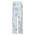 thumbnail image 5 of American Flag Blue Red White Women's Pajamas Pajama Pants Women's Sleepwear Lounge Sleep Bottoms Stretch with Pockets, 5 of 7