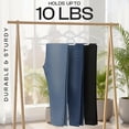 thumbnail image 6 of Utopia Home Velvet Hangers 50 Pack – Luxury Non-Slip Slim Pant & Coat Hangers, Strong Space-Saving Clothes Hangers with Pants Bar and 360° Swivel Hook – White, 6 of 8