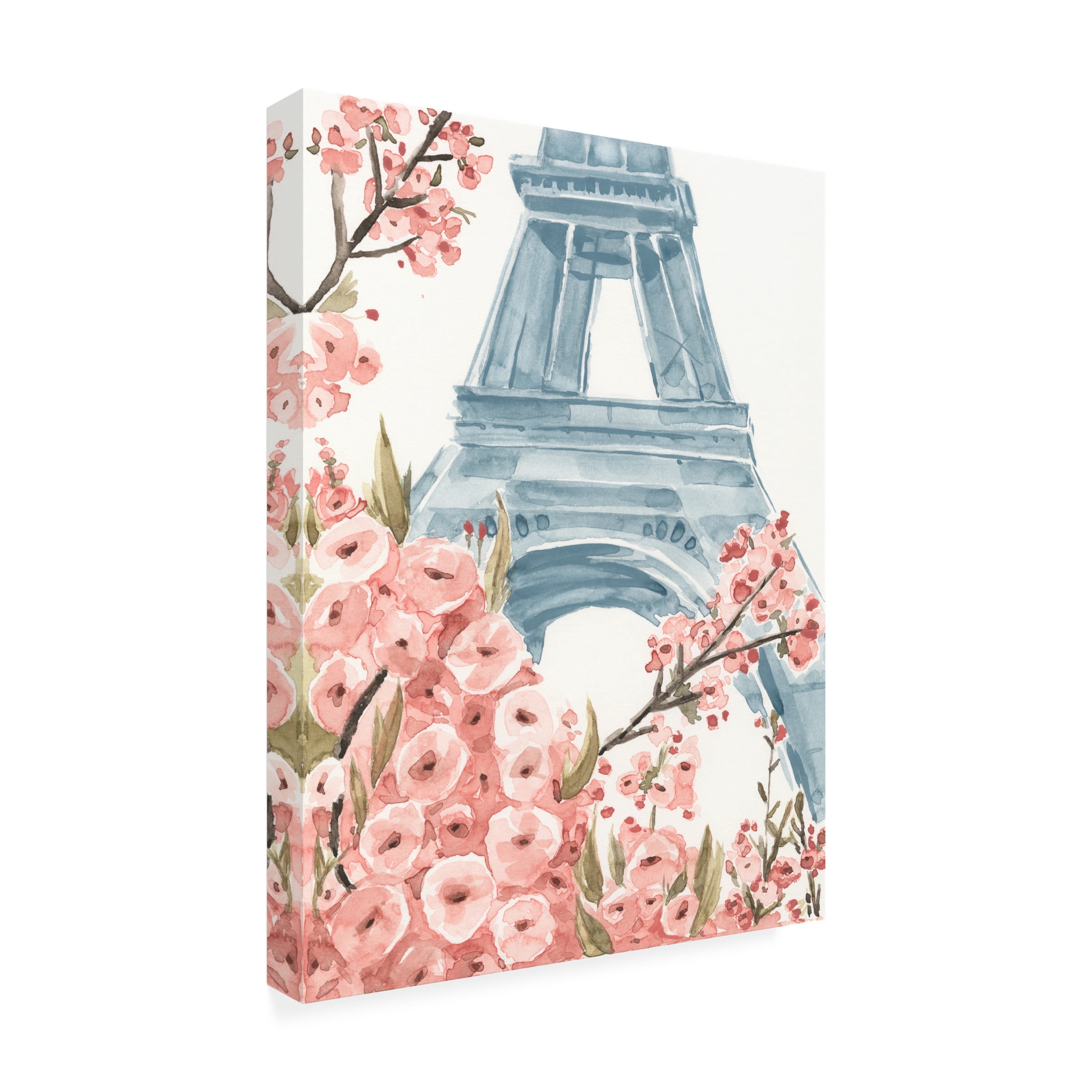 Annie Warren 'Paris Cherry Blossoms I' Canvas Art