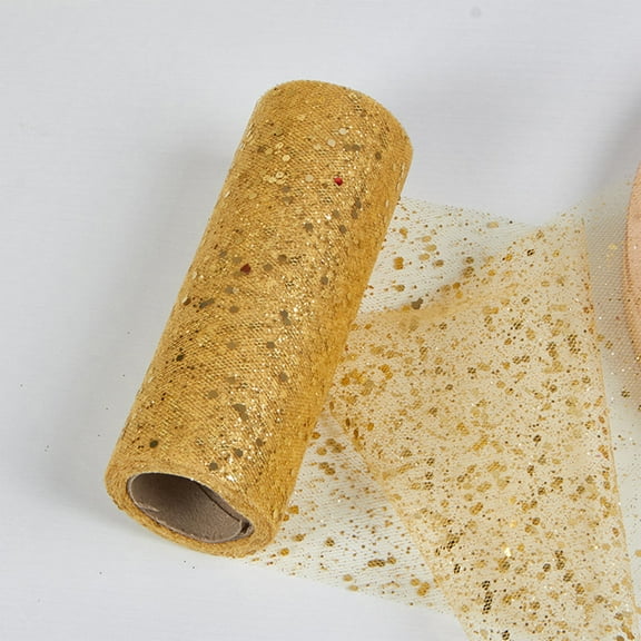 1PC Mesh Wide Deco Poly Decorative Mesh Ribbon Wrapping Ribbon for Home Door Wreath Decoration DIY Crafts Making, 10 Inches x 10 Yards