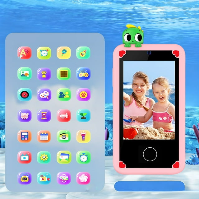 Children Simulation Phone Toy,Touch Screen Educational Phone,Rechargeable Learning Toy,Early Education Toy,Puzzle Learning Toy,Kids Interactive Phone,Educational Toy,Pretend Mobile Phone