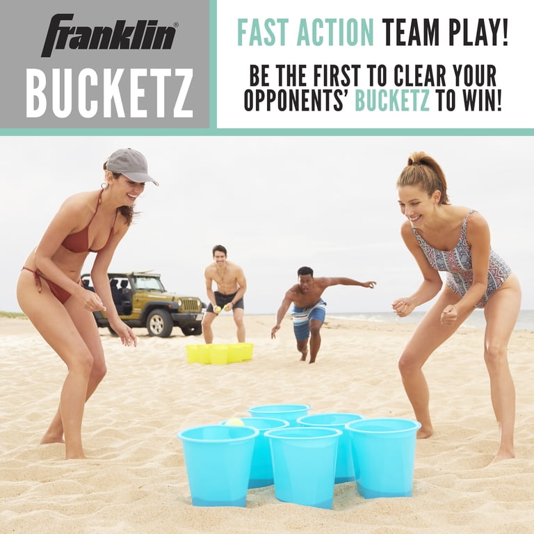 Franklin Sports Bucketz Pong Game - Jumbo Tailgate + Lawn Pong