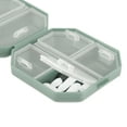 thumbnail image 2 of Unique Bargains 1 Pc 6 Grids Double Layer Pill Case Dustproof for Travel Green, 2 of 6