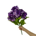 thumbnail image 5 of Mainstays 19.75" Indoor Artificial Bush, Hydrangea Flower, Purple Color, 5 of 8