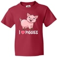 thumbnail image 3 of Inktastic I Love Piggies- Cute Pig Youth T-Shirt, 3 of 5