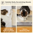 thumbnail image 6 of PRZL Large Cat Tree, Cat Tower for Large Cats, Cat Condo with Sisal-Covered Scratching Posts and Pads, 2 Padded Perch, Dual Condo and Basket for Indoor Cats-Beige with 2 Condos Ball Grey, 6 of 8