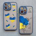thumbnail image 3 of Ukraine Map Flag Love Heart Pattern Phone Case For iphone 15 14 11 12 13 Pro Max Mini X XS XR 7 8 Plus SE2 Blue Shockproof Cover blue Ukraine 4 for iphone 15, 3 of 6
