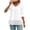White, variant on Women's Spring Summer Casual French Style Embroidered Lace Blouse Bohemian Hollow Out Round Neck Short Sleeve Shirt Fashion Top, Pink L