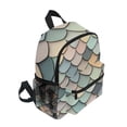 thumbnail image 2 of FORMRS School Backpack with Front Zippered Pocket 12" Student Travel Daypack, Green Art Pattern, 2 of 6