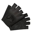 thumbnail image 3 of Guantes de fitness Nikou guantes de entrenamiento para hombres y mujeres levantamiento de pesas ciclismo medio dedo color negro talla S, 3 of 13