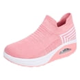 thumbnail image 2 of Mostsola Slip on Sneakers Women Lightweight Casual Running Shoes Platform Knit Mesh Sock Shoes, 2 of 9