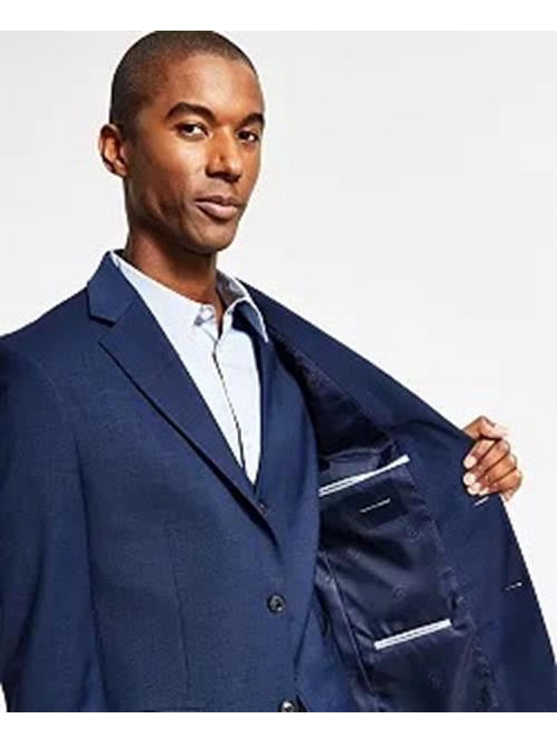 Tommy Hilfiger Mens Modern fit Wool Suit Jacket Blazer 44 L Blue