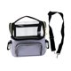 thumbnail image 5 of Bolsa de maquillaje, soporte transparente para brochas de maquillaje, impermeable, portátil, profesional, bolsa de cosméticos de viaje, organizador de violeta, 5 of 8