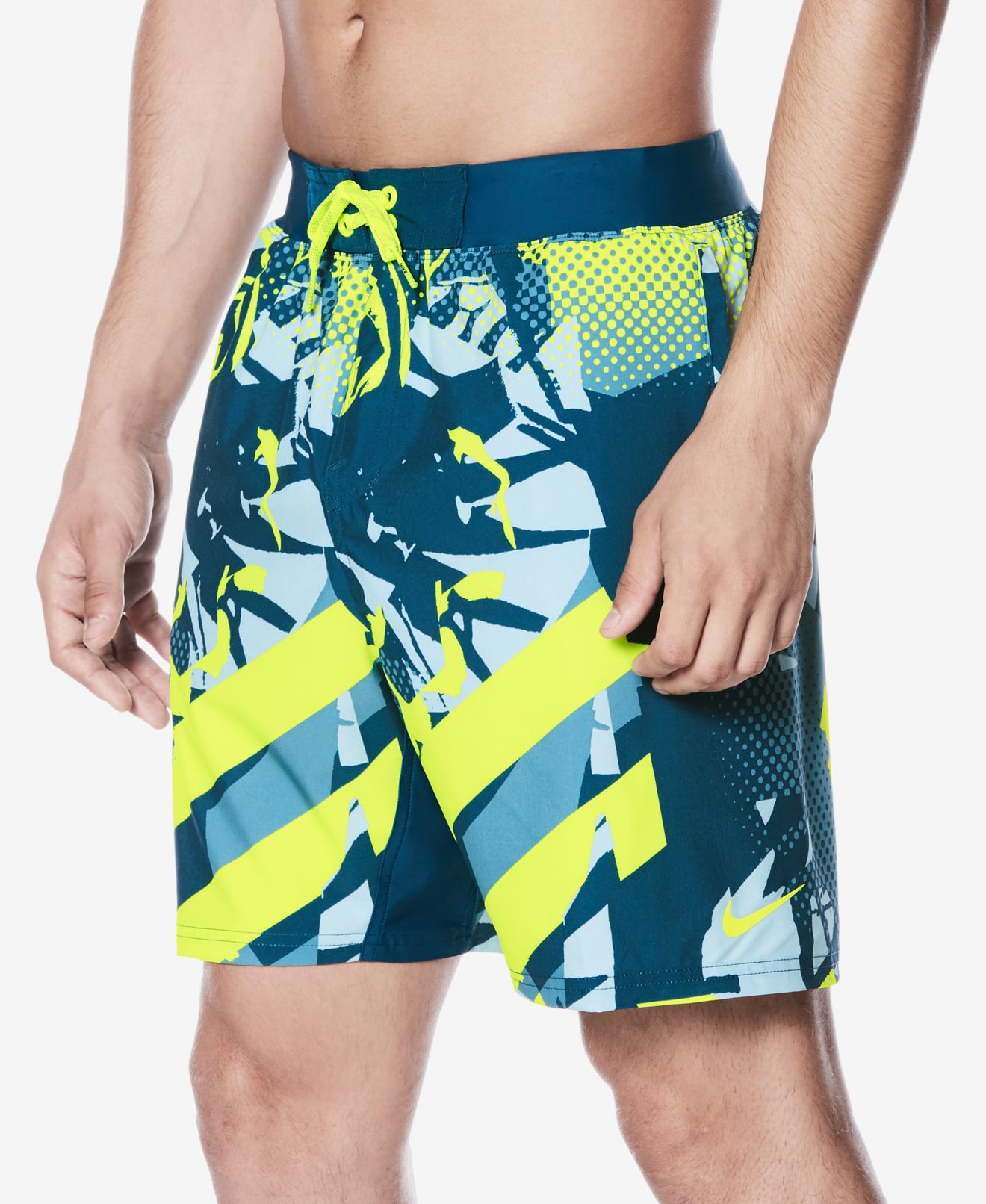 Nike Volt Mens Medium Breaker Printed Board Shorts M