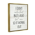 thumbnail image 3 of Stupell Industries Don't Care Rustic Phrase Typography Painting Gold Floater Framed Art Print Wall Art, 17 x 21, 3 of 9