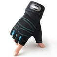 thumbnail image 1 of Guantes Deportivos ANGGREK Nylon Robusto Medio Dedo para Moto Levantamiento de pesas Azul Claro, 1 of 8