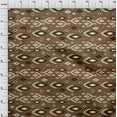thumbnail image 4 of oneOone Cotton Poplin Brown Fabric Ikat Sewing Craft Projects Fabric Prints By Yard 56 Inch Wide, 4 of 4