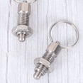 thumbnail image 3 of CRAFTHROU 2Pcs Plunger Pin for Industrial Use Silver Stainless Steel Round Head, 3 of 6