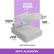 thumbnail image 4 of Juego de Sábanas Matrimonial roomi Algodón Premium Frescas y Suaves Color Gris, 4 of 5
