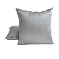 thumbnail image 2 of The HomeCentric Decorative Lumbar Pillow Cover Silver Grey Pack Of 2, 12"x26" (30x65 cm) Art Silk Plain & Solid Oblong Pillow Cover, Solid Modern Style - Silver Gray Luxury, 2 of 5