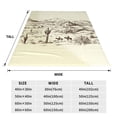 thumbnail image 3 of Balery Wild West Desert With Cowboys Manta de Felpa Suave y Acogedora – Cobija de Franela Aterciopelada para Cama, Lavable y Cálida para Sofá, Mascotas, Transpirable-60"x50", 3 of 7