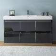 thumbnail image 3 of Fresca Valencia 60" Free Standing Modern Bathroom Vanity in Dark Slate Gray, 3 of 3