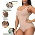 thumbnail image 2 of Women Shapewear Bodysuit Slim Body Shaper Sexy Scoop Neck Thong Bodysuit Tummy Control Jumpsuit Tops, 2 of 6