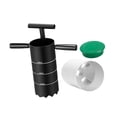 thumbnail image 3 of Golf Digger Cortador de Hoyos Portátil con Copa Y Mango Desmontable Acero Carbono Resistente para Jardín Práctica en Casa Entrenamiento Profesional Ad Tres agujeros de 4 pulgadas, 3 of 8