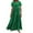 Green, variant on On-trend Low Spend! Sundresses for Women 2025,Women's Summer Fashion Loose Long Dress Short Sleeve Round-Neck Asymmetric Layered Beach Long Dress,Flowy & Comfortable for Beach Days
