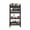 Black&brown-Multifunctional 25.2"W, variant on Black&brown 4-Tier Bakers Rack with Black Metal Frame and Brown Wood