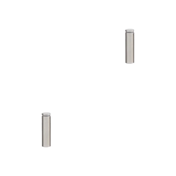 Kenally Tornillo publicitario Diseño aerodinámico Fácil instalación Vidrio Espejo Clavo Tuerca Perno Gran capacidad de carga 25x100 mm 25x100mm 2piezas Kenally CBP338982