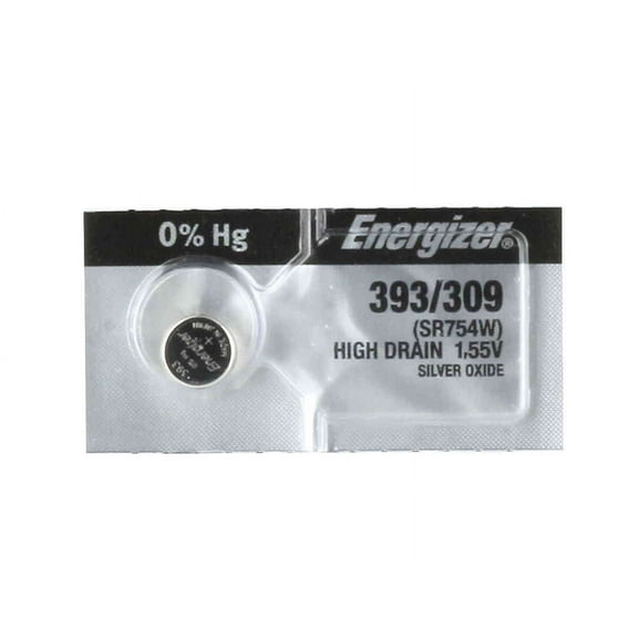 Energizer 393/309 - SR754 Silver Oxide Button Battery 1.55V - 2 Pack + 30% Off!